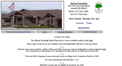 Desktop Screenshot of mariontownship.com