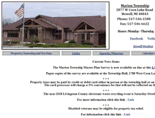 Tablet Screenshot of mariontownship.com